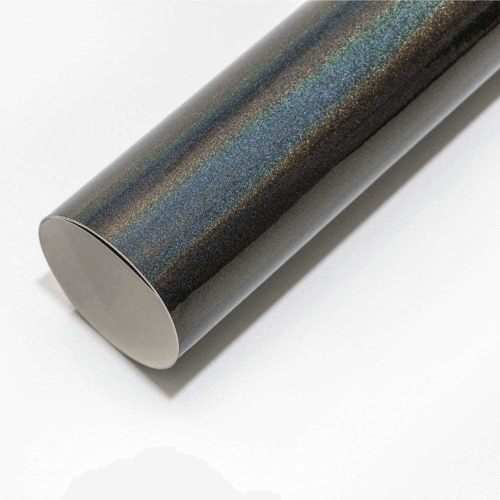 Glossy Iridescent Gray Vinyl Wrap