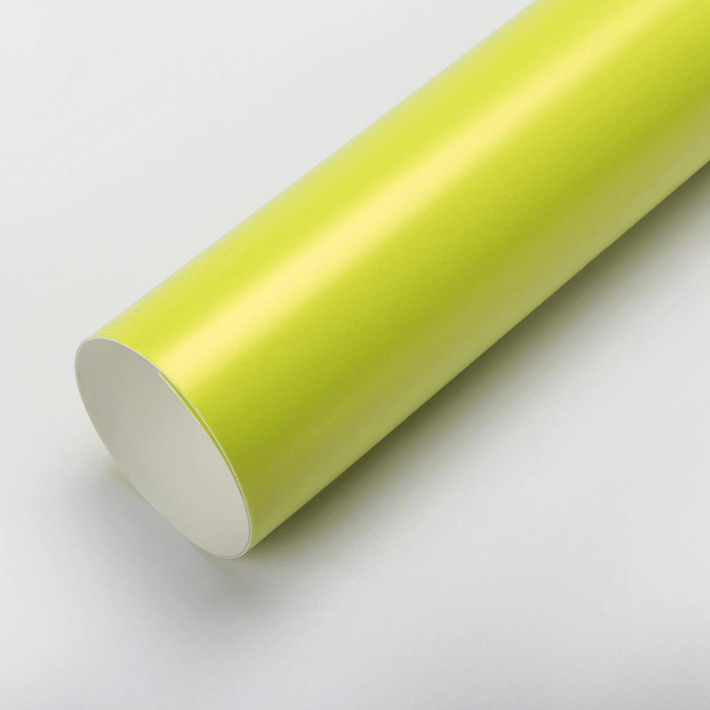 MatteMetallicFluorescenceYellowVinylWrap