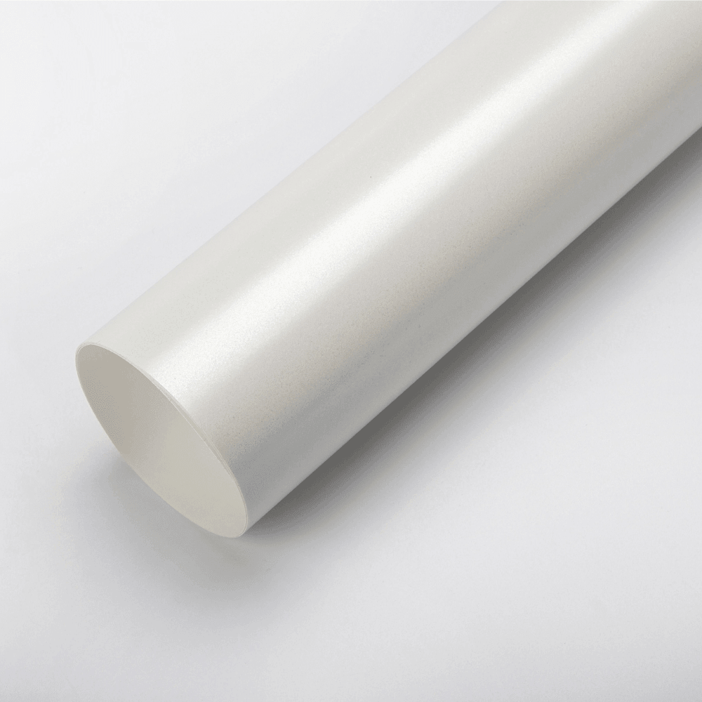Matte Metallic White Vinyl Wrap