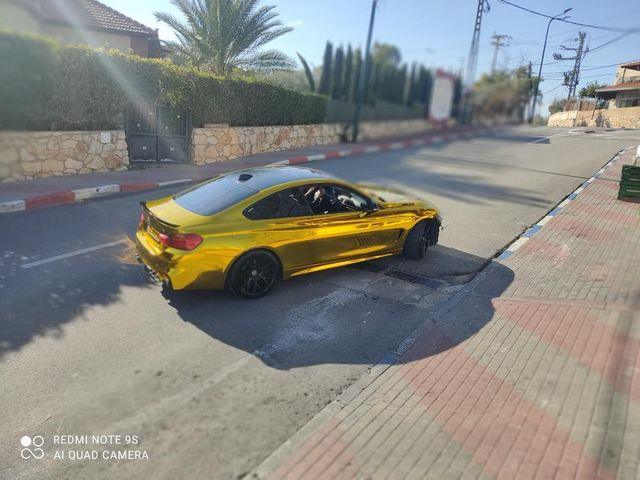 gold mirror chrome vinyl wrap
