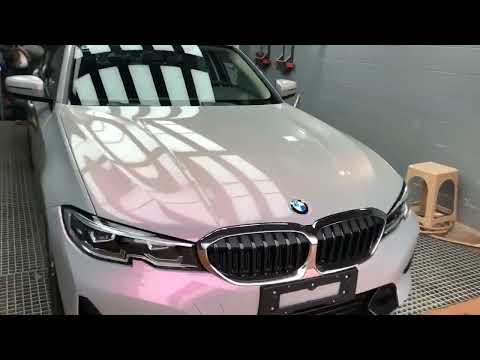 Gloss Candy Gray Pink Color Shift Vinyl Wrap